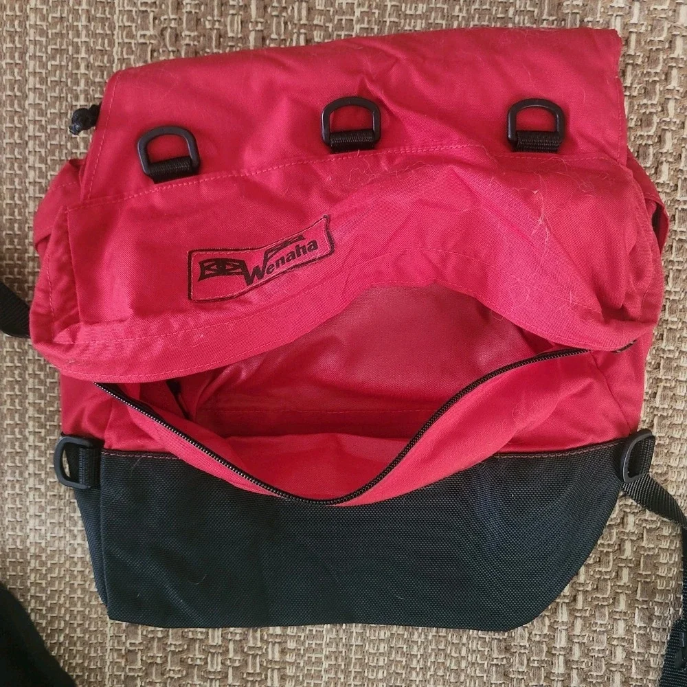 VTG Wenaha Explorer Il Dog Pack Large Red Black Hiking Backpack Saddlebag USA